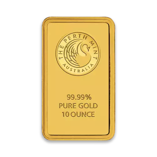 10oz Australian Perth Mint Gold bar - Minted