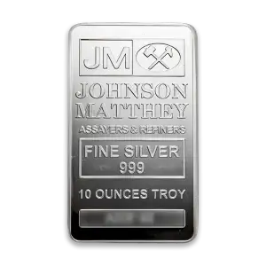 10oz Johnson Matthey Silver Bar (2)