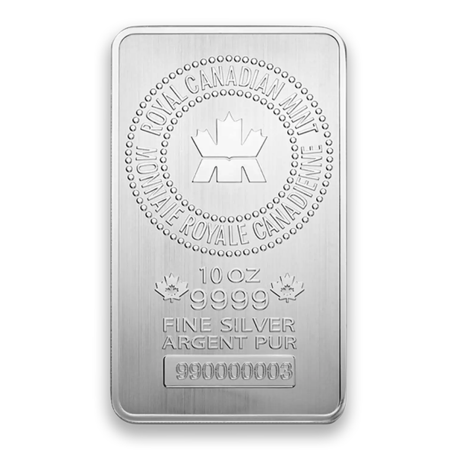10oz Royal Canadian Mint (RCM) Silver Bar