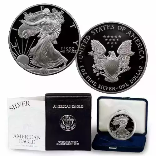 1997 1oz Silver Eagle  Proof - with Original Govt Packaging 