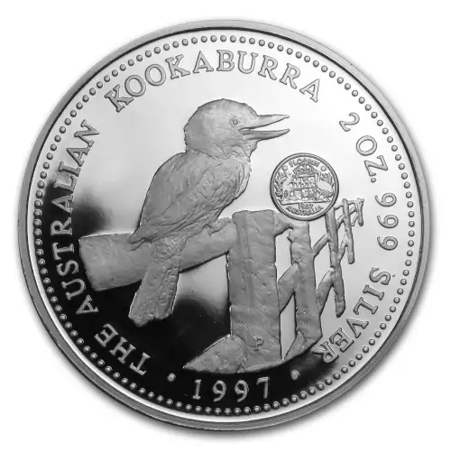1997 2oz Australian Perth Mint Silver Kookaburra (2)