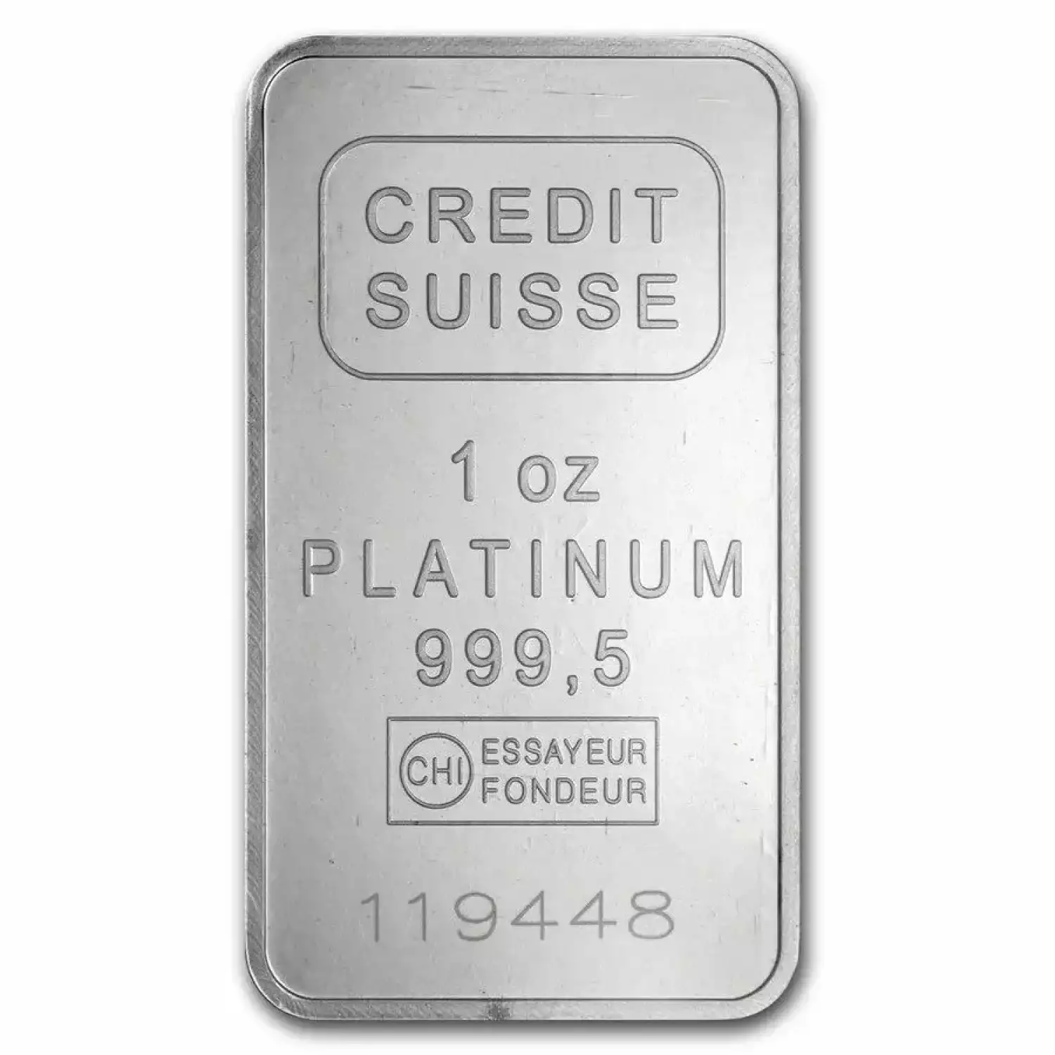 1oz Credit Suisse Platinum Bar
