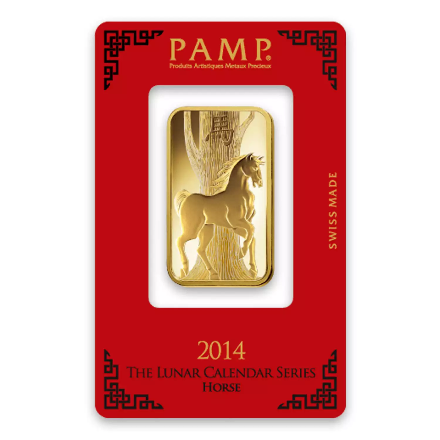 1oz PAMP Gold Bar - Lunar Horse (3)