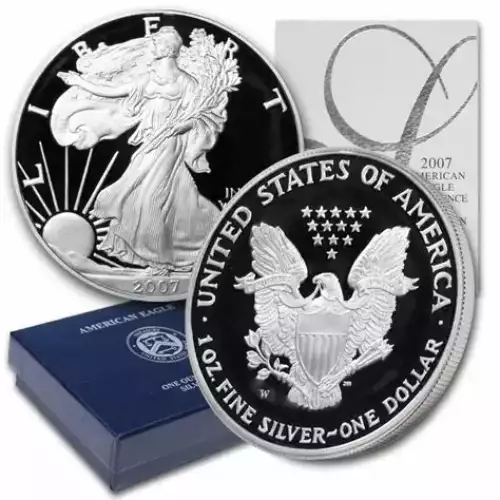 2007 1oz Silver Eagle  Proof - with Original Govt Packaging