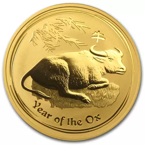 2009 1/4oz Australian Perth Mint Gold Lunar II: Year of the Ox (2)