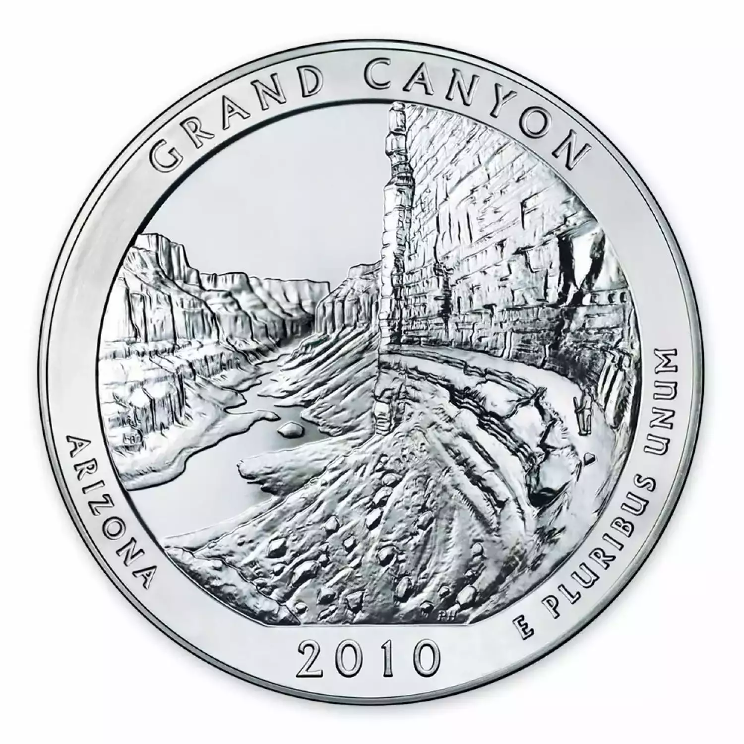 2010 5 oz Silver America the Beautiful Grand Canyon National Park (2)