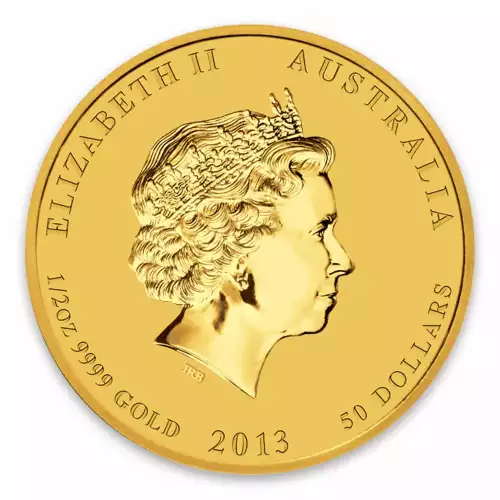 2013 1/2oz Australian Perth Mint Gold Lunar II: Year of the Snake (2)