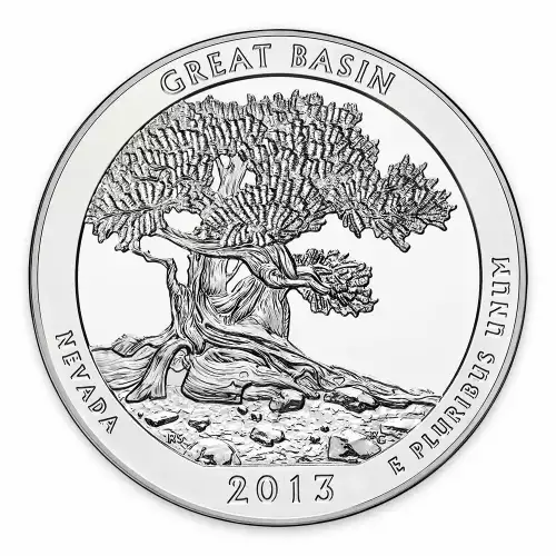 2013 5 oz Silver America the Beautiful Great Basin National Park (2)