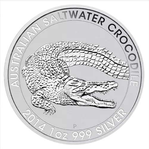 2014 1oz Perth Mint Silver Saltwater Crocodile (2)