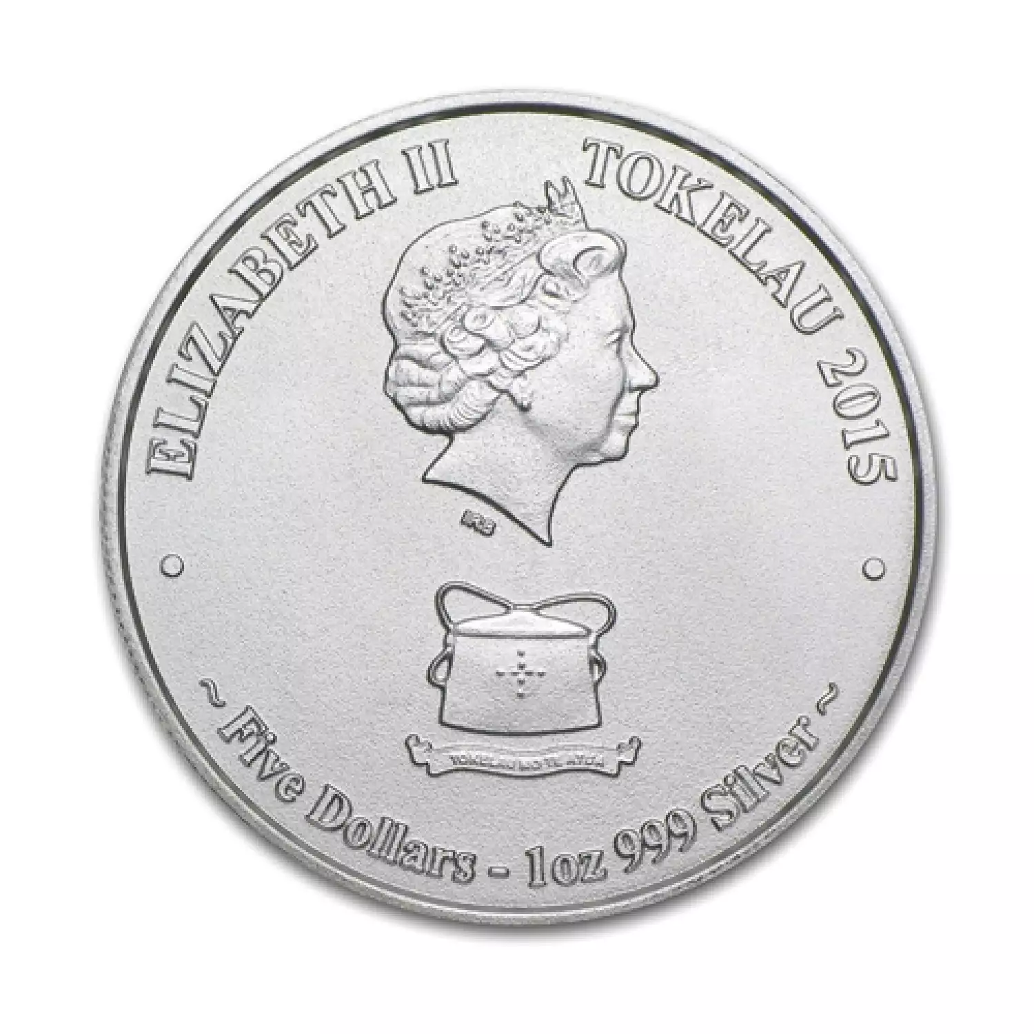 2015 1 oz Tokelau Silver Great White Shark Coin (3)