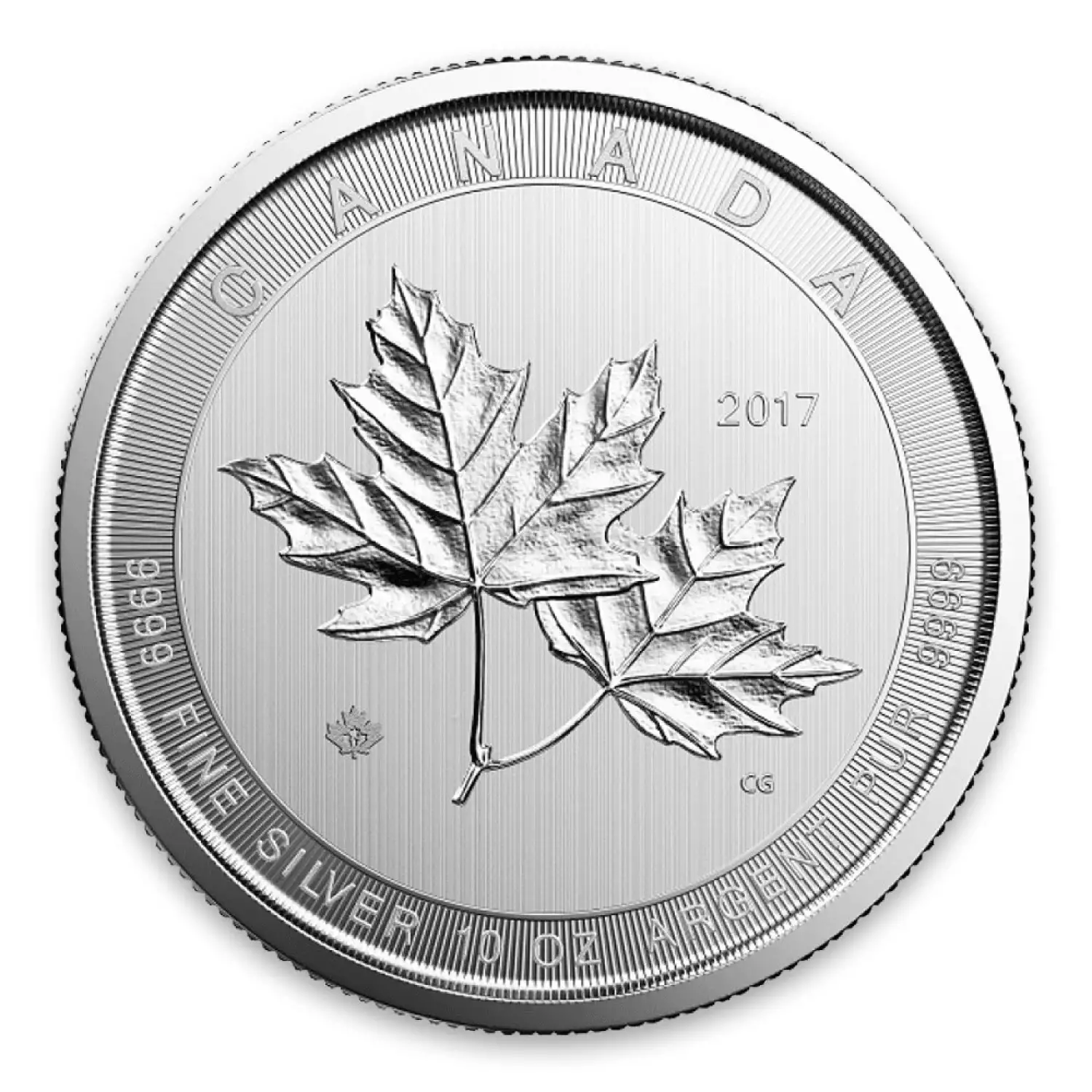 2017 10oz Canadian Silver Magnificent Maple Leaves (2)