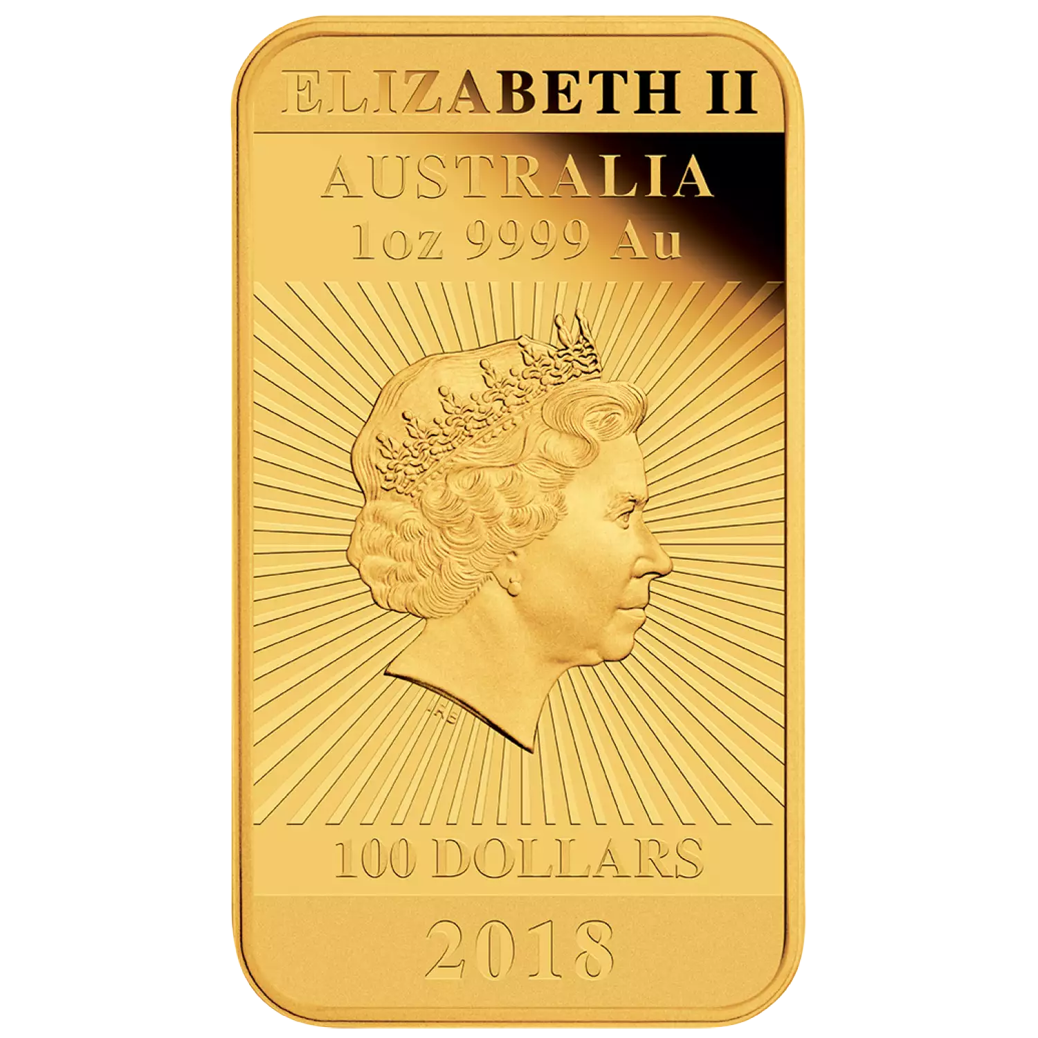 2018 Australian Perth Mint 1oz Dragon Gold rectangular coin (3)