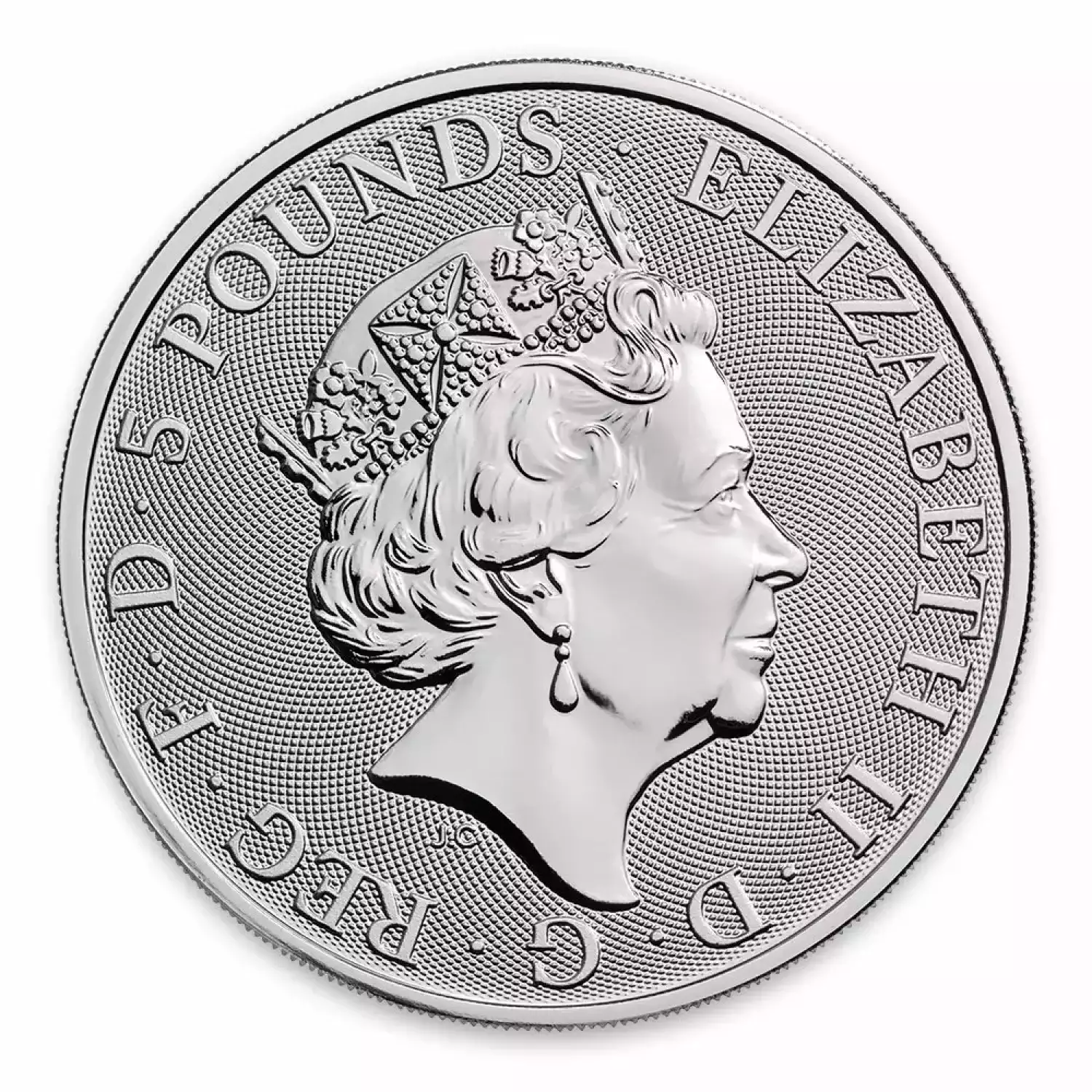 2019 2oz Silver Britain Queen's Beast: The Yale of Beaufort (3)
