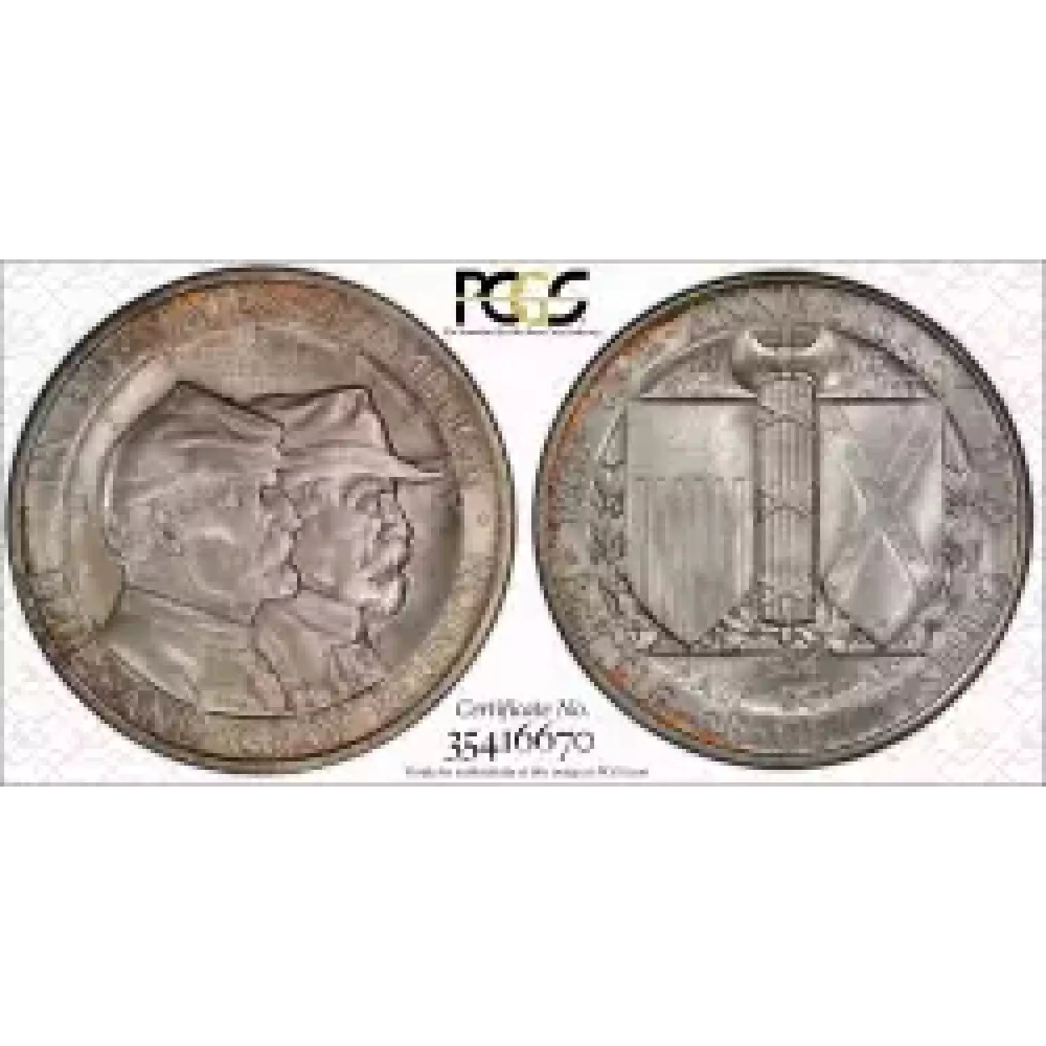 Classic Commemorative Silver--- Battle of Gettysburg Anniversary 1936 -Silver- 0.5 Dollar (4)