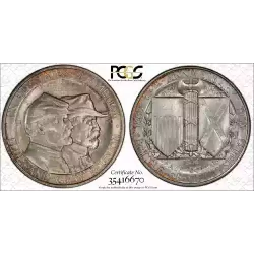 Classic Commemorative Silver--- Battle of Gettysburg Anniversary 1936 -Silver- 0.5 Dollar (4)