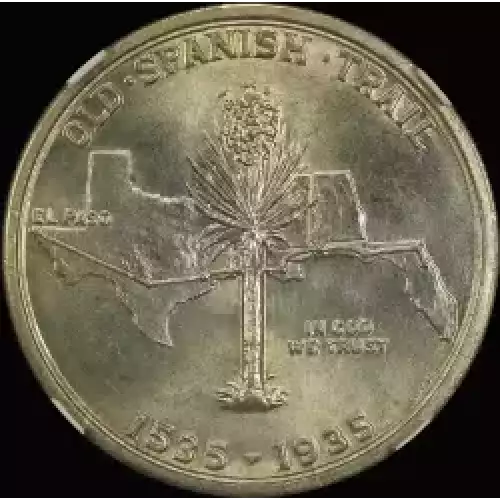 Classic Commemorative Silver--- Old Spanish Trail 1935 -Silver- 0.5 Dollar (2)