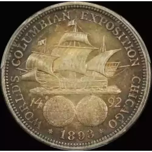 Classic Commemorative Silver--- World's Columbian Exposition Half Dollar 1892 - 1893 -Silver- 0.5 Dollar (2)