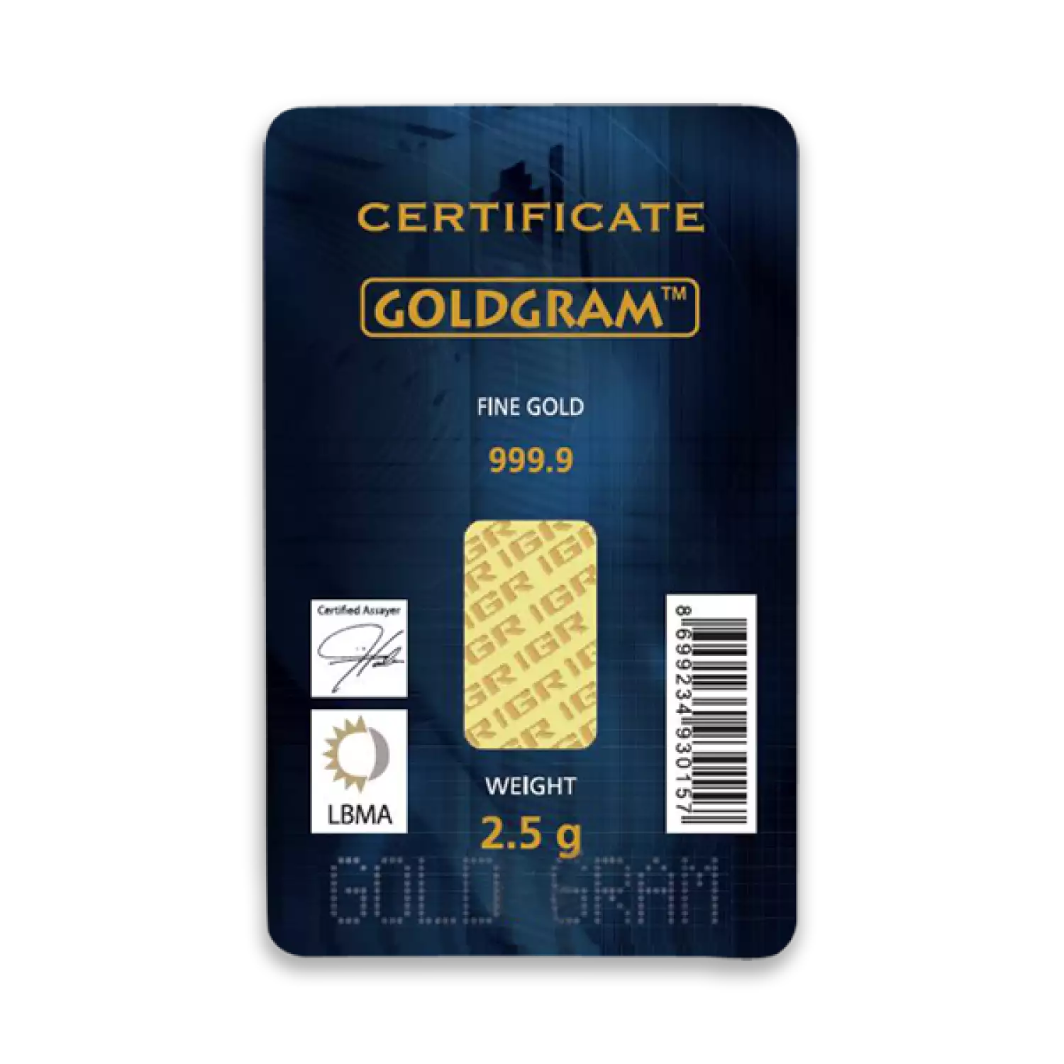 Generic 2.5g Gold Bar (4)