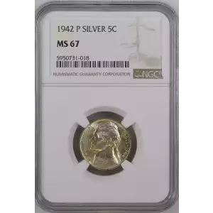 Nickel Five Cent Pieces-Jefferson