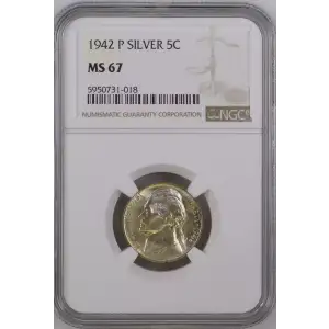 Nickel Five Cent Pieces-Jefferson