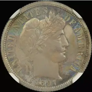 Dimes---Barber or Liberty Head 1892-1916 -Silver- 1 Dime