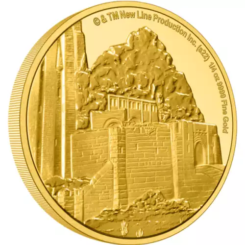 THE LORD OF THE RINGS - 2022 1/4oz  Helms Deep Gold Coin (3)
